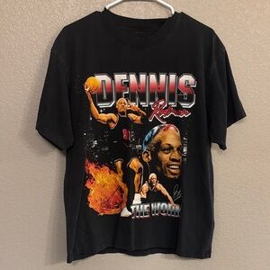 Dennis Rodman Oversized Graphic Tee